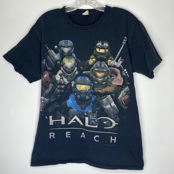 Halo Reach 2010 Game Black Tshirt Size Medium - Picture 1 of 8